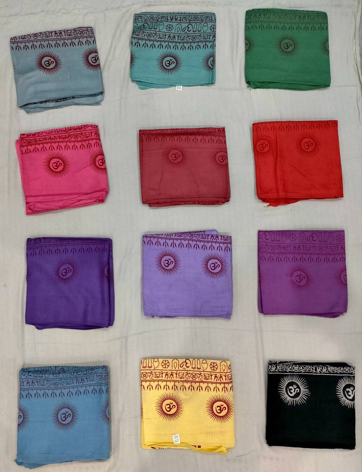 Meditation scarf, Large yoga scarf , Sarong -Pareo , Om Yoga shawl Indian mantra print