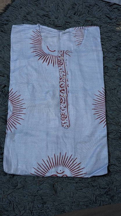 Handmade Om Shirt, Vintage Boho Style, Unisex Festival Tunic (Small)